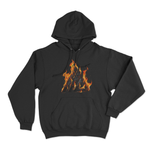 ATLiens Flame Logo Unisex Hoodie Black