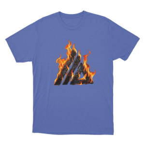 ATLiens Flame Logo Unisex T Shirt Blue