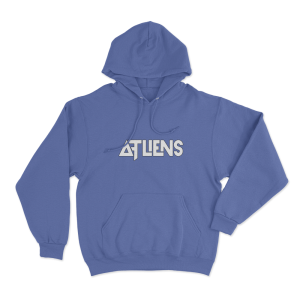 ATLiens Wordmark Unisex Hoodie Blue