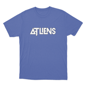 ATLiens Wordmark Unisex T Shirt Blue