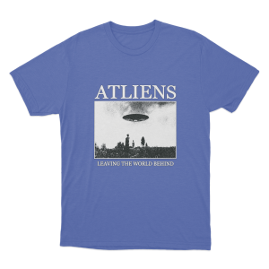 Leaving The World Behind Cover Unisex T Shirt Blue
